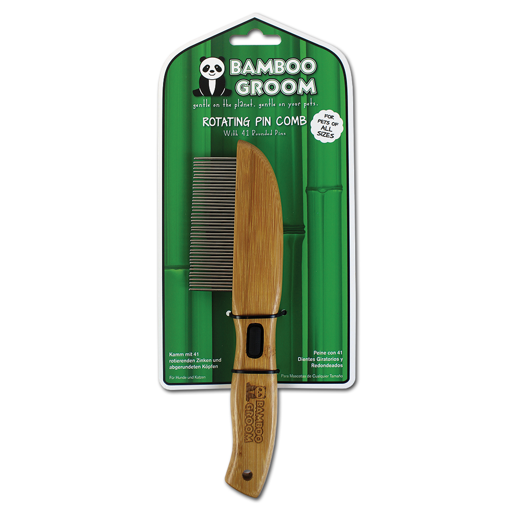 Rotating Pin Comb with 41 Rounded Pins | PAW - Pet Adventures Worldwide