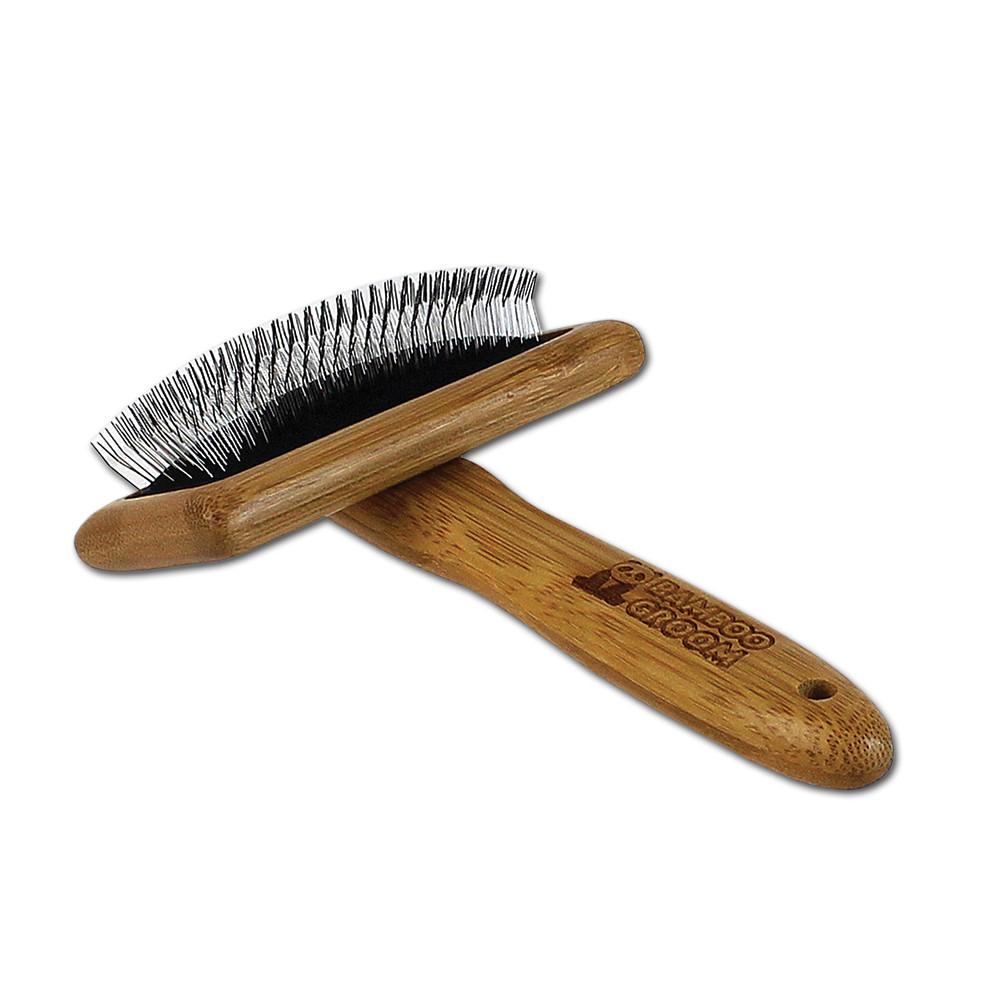 Metal slicker brush top